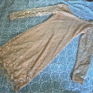 Lace long sleeve dress